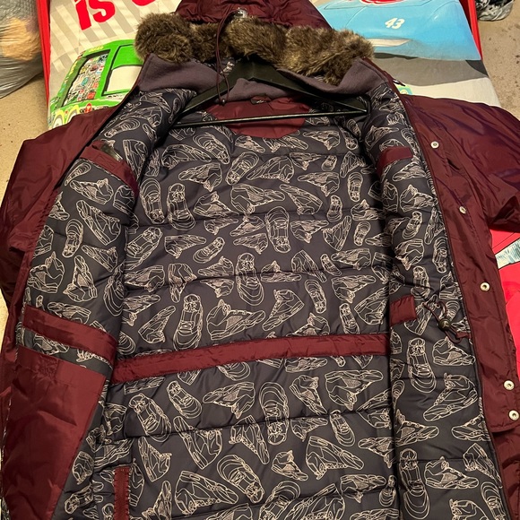 Vintage Jordan retro 5 maroon snow bomber jacket - Picture 2 of 2